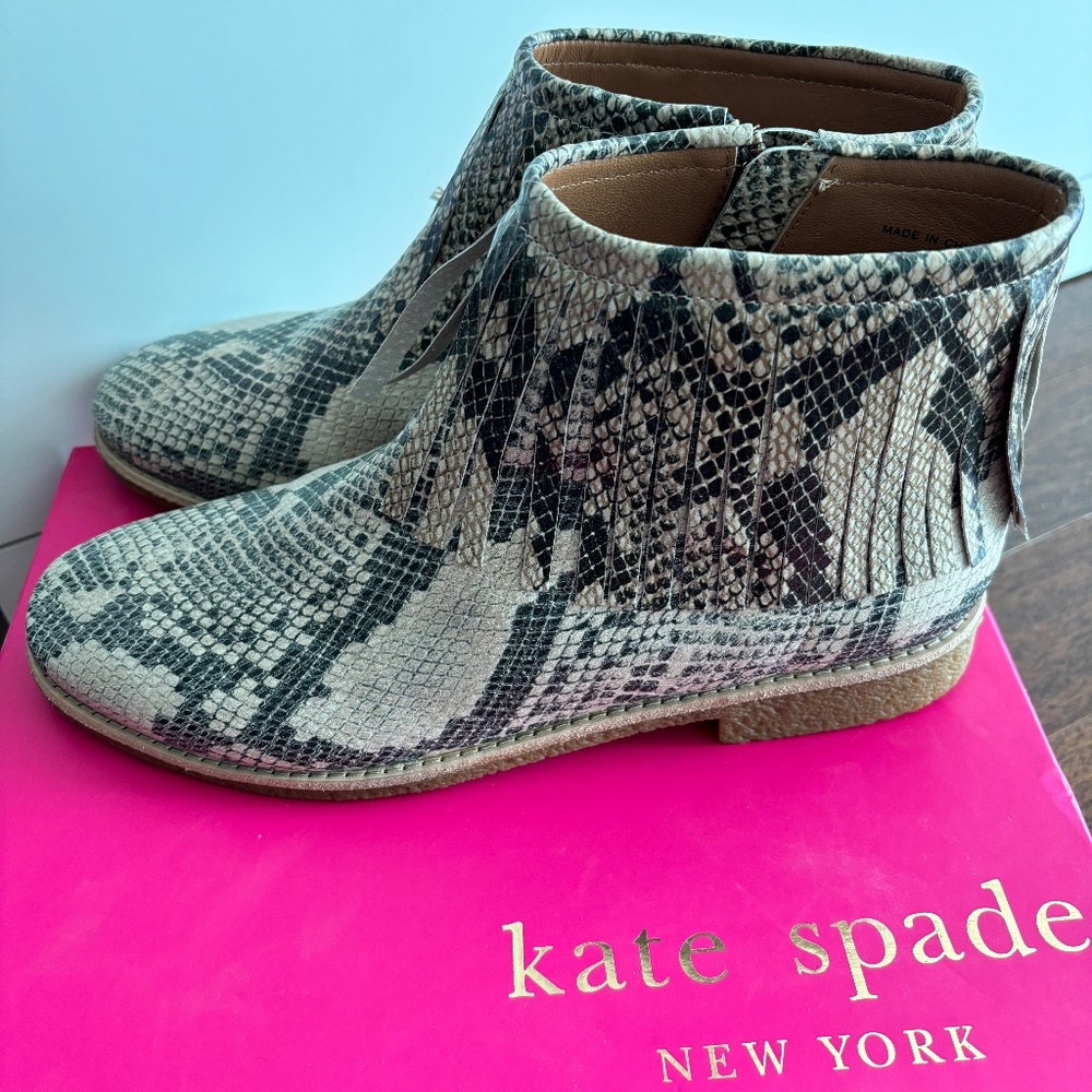 NEW Kate Spade leather boots, Size 10M